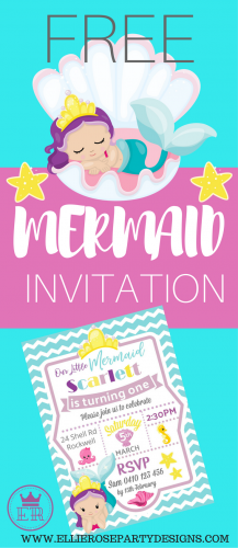 Mermaid Under the Sea Invitation | How to with PicMonkey