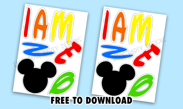HOW TO MAKE Mickey Mouse High Chair Banner