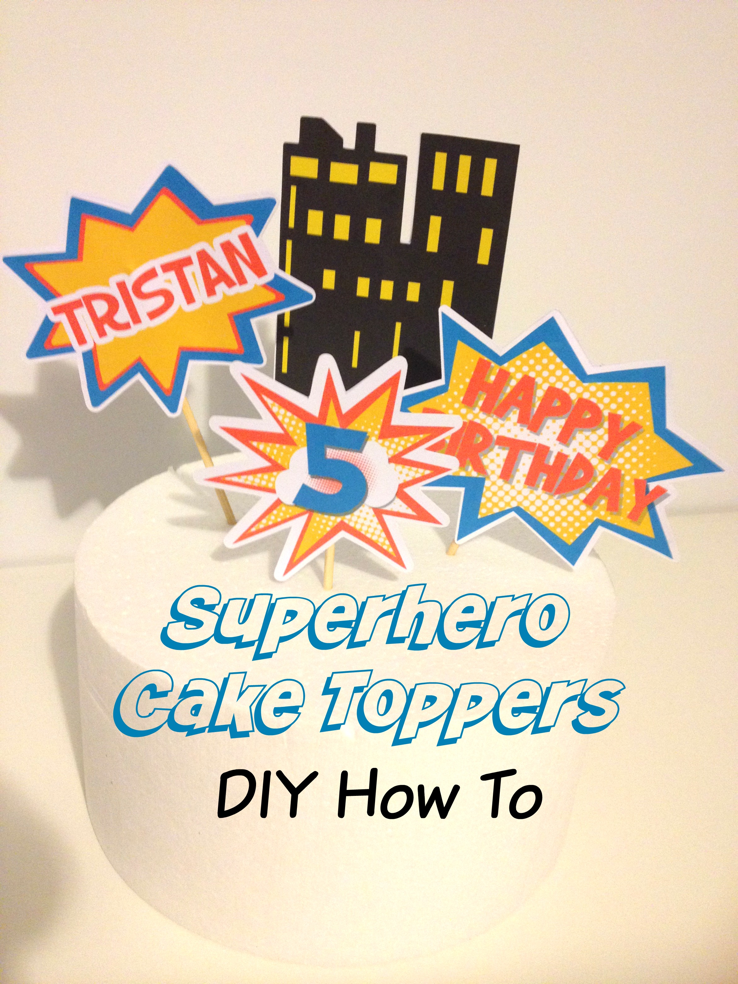 Avengers Theme Cake Topper | Customized Birthday Party Supplies Online