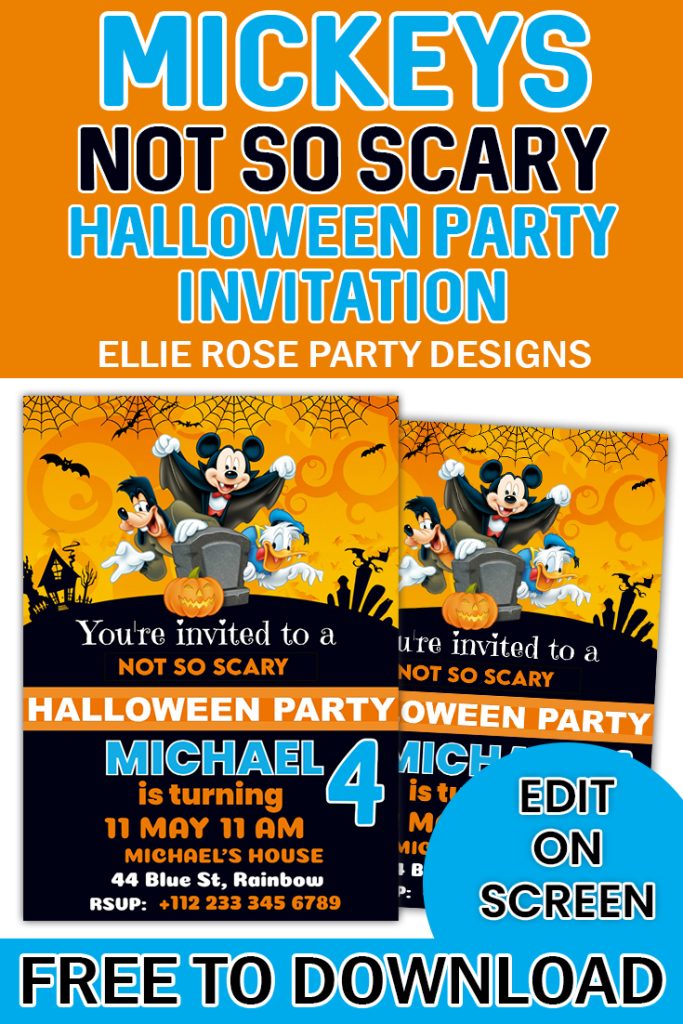 MICKEYS NOT SO SCARY HALLOWEEN PARTY