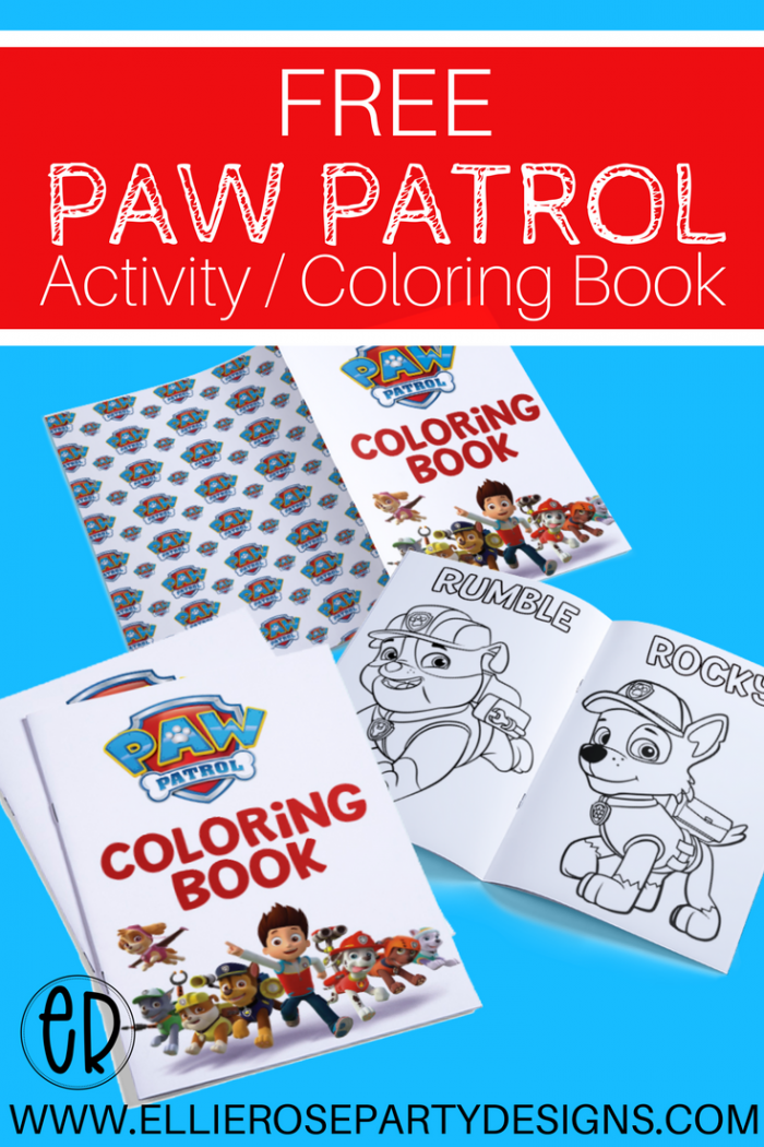 paw patrol coloring and activity set