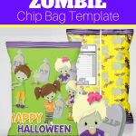 free zombie halloween chip bag printables