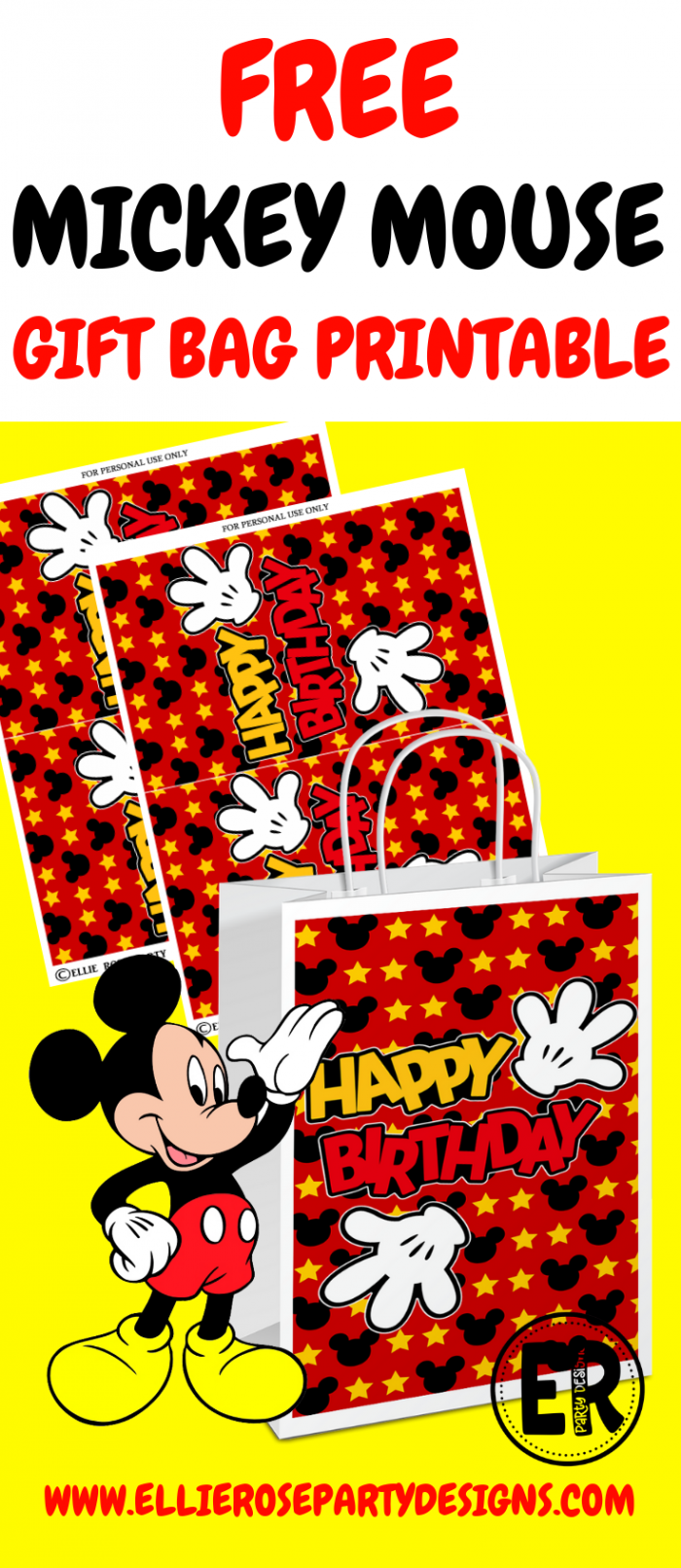 FREE DIY MICKEY MOUSE GIFT BAGS PRINTABLES (1) - ellierosepartydesigns.com