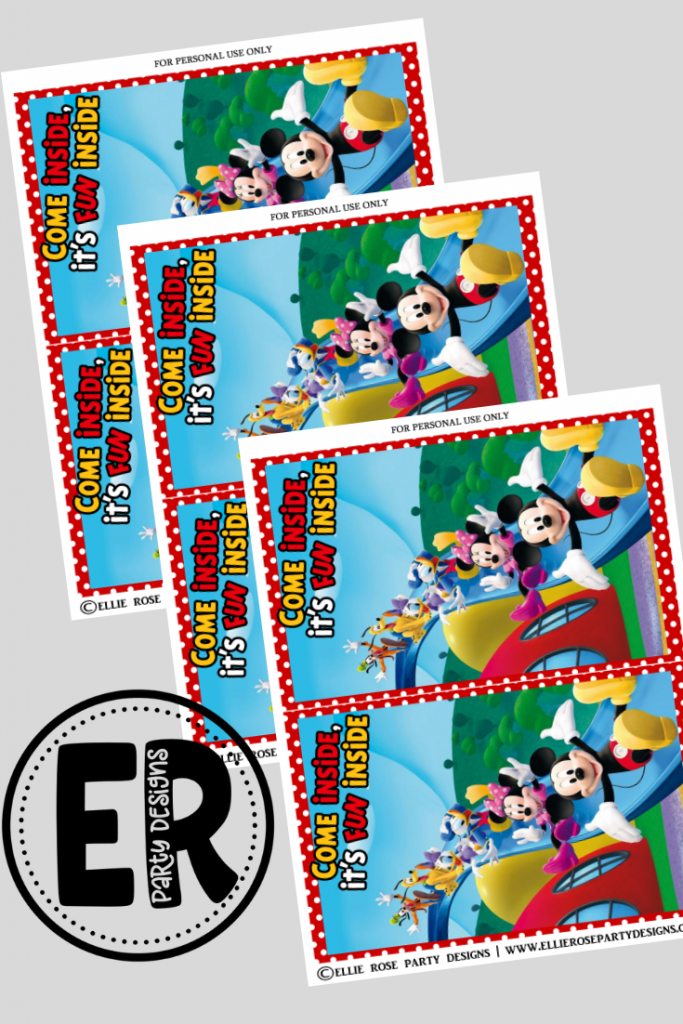 DIY Mickey Mouse Gift Bags | Free Template