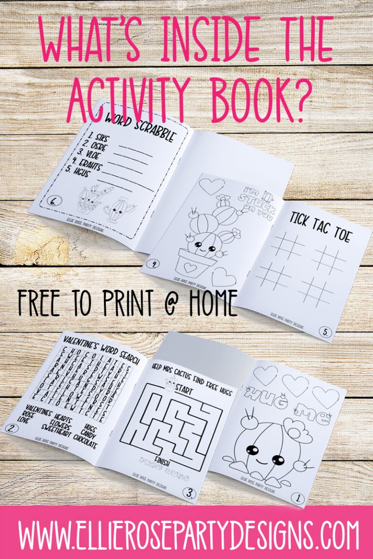 Free Valentines Activity Colouring Book For Kids ...