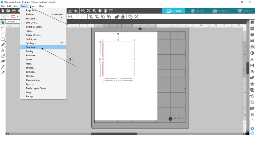 Panel transform