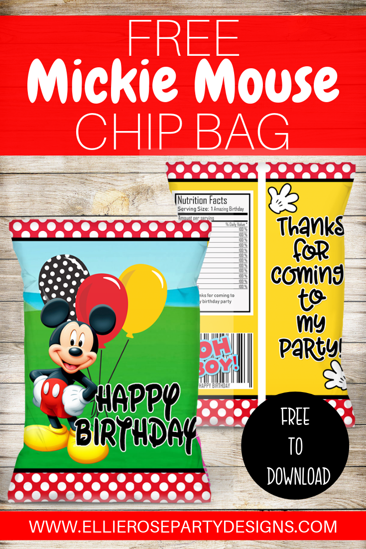 Download This Free Mickey Mouse Party Favor Chip Bag Template Printable ...