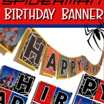 Free Spiderman Happy Birthday Banner DIY