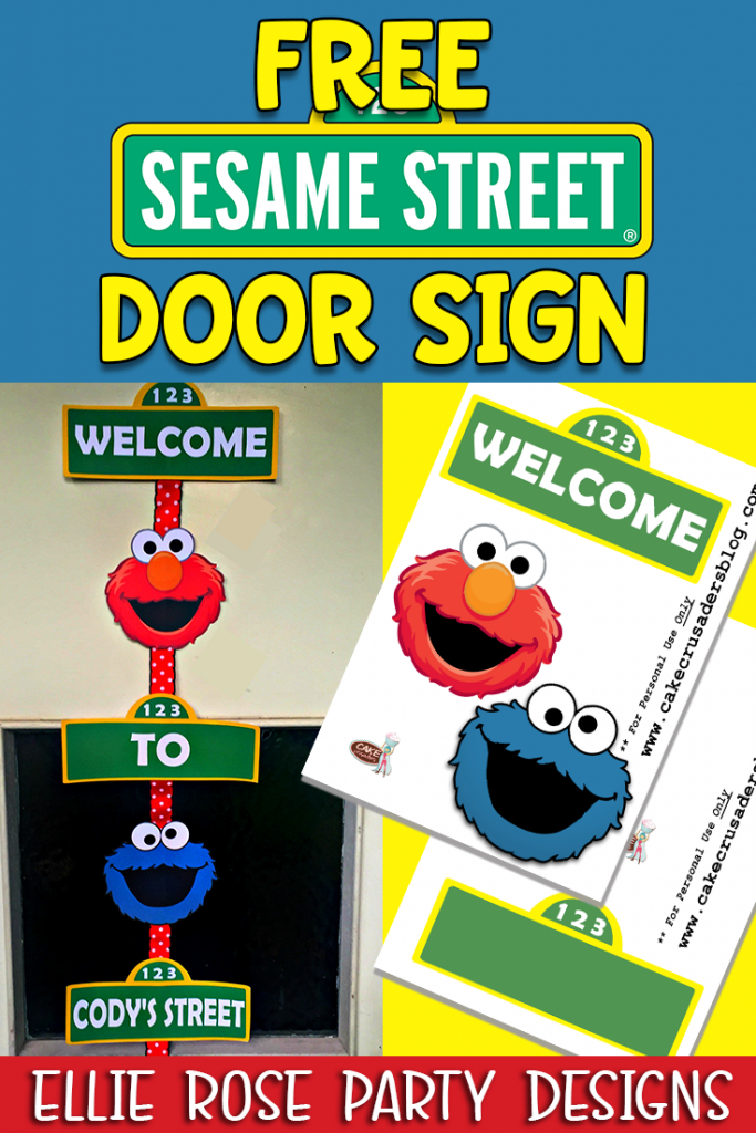 FREE SESAME STREET PARTY PRINTABLES | Ellierosepartydesigns.com
