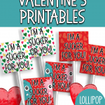 Free Valetine's Day Lollipop Covers for Kids classrooms