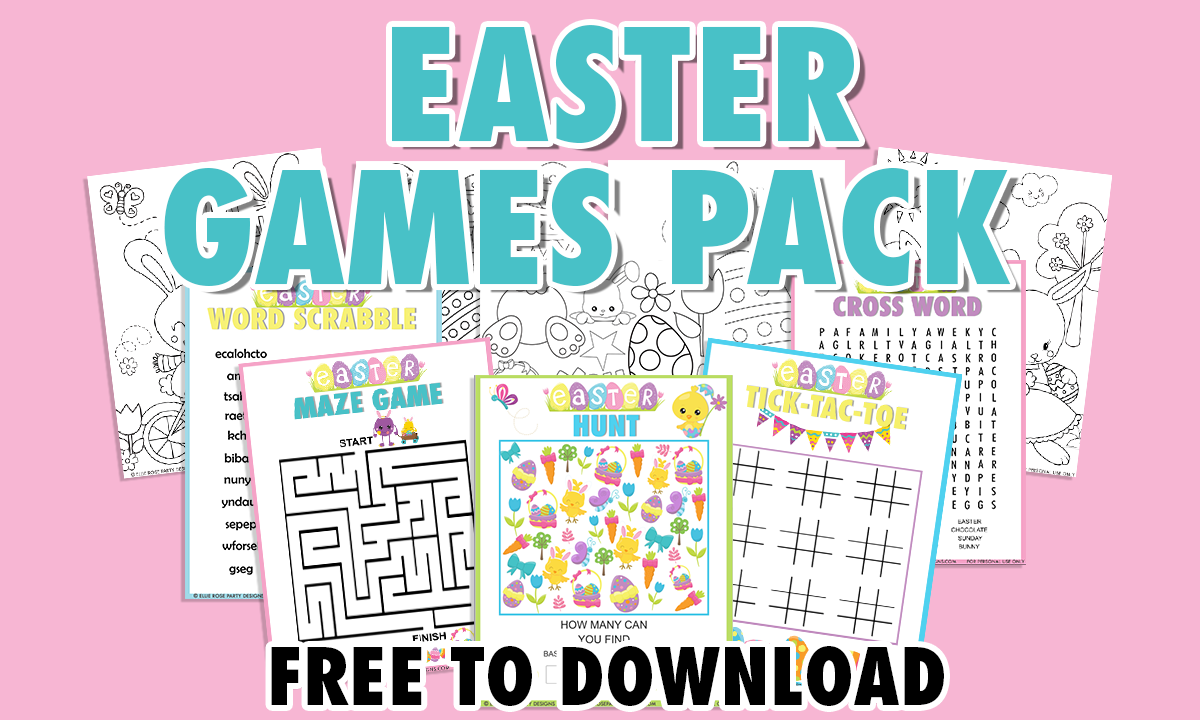 Free Easter Activity Games Pack 