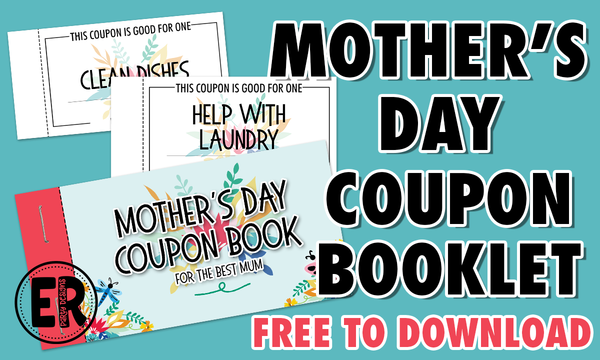 Free Mother's Day Coupon Booklet | Ellierosepartydesigns.com