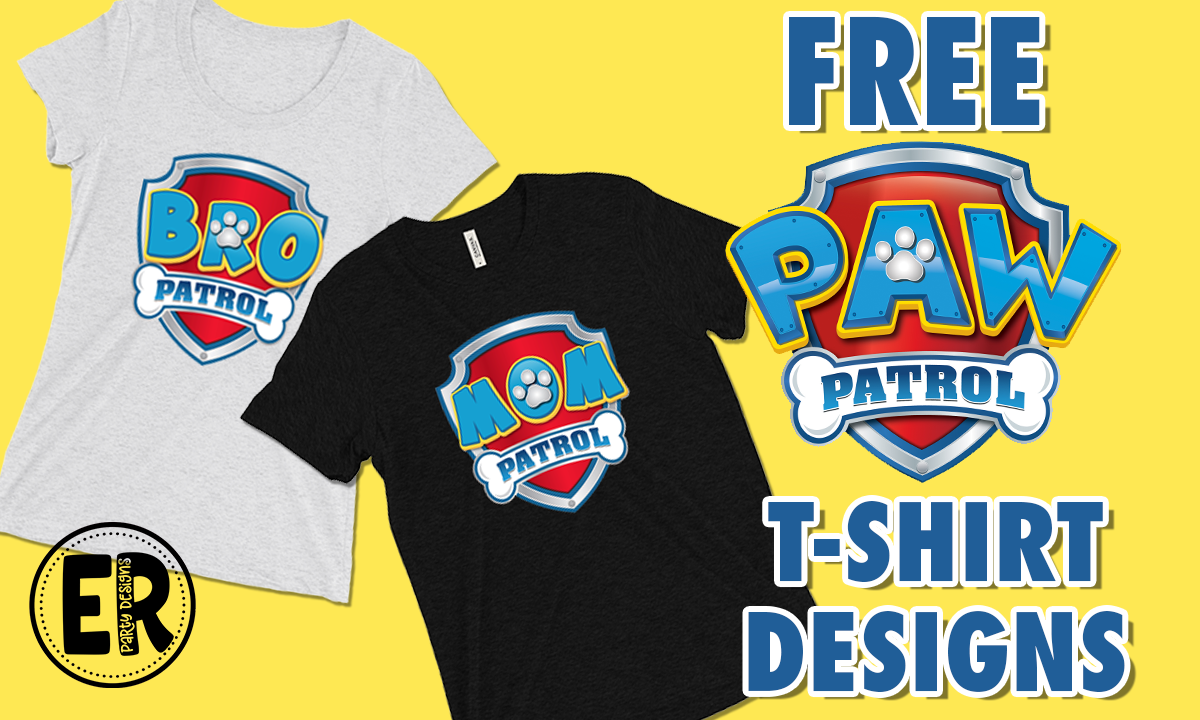 Paw DIY Tshirt Design Patrol Free