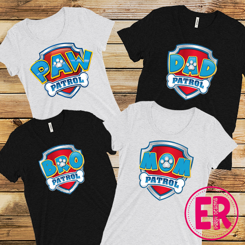 Free DIY Paw Patrol Tshirt Design