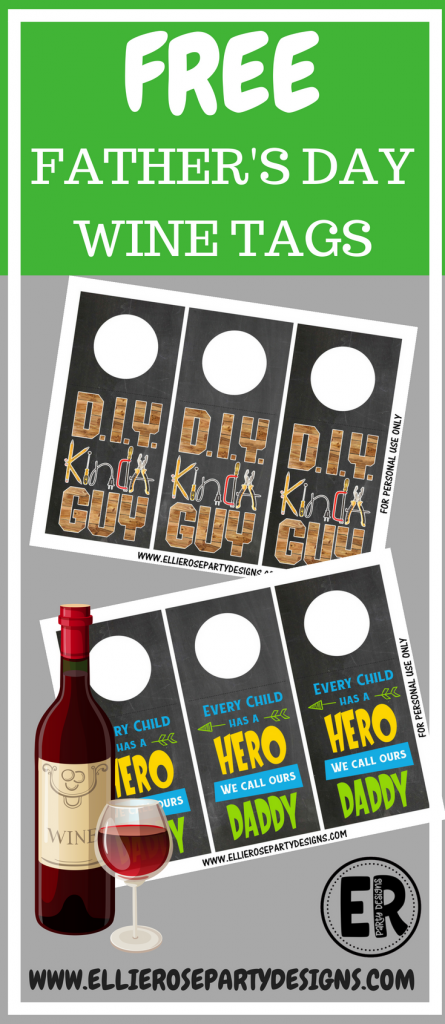 fathers day free printable wine tag