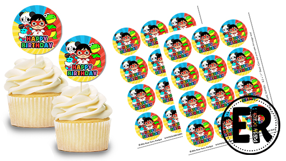 RYANS WORLD CUPCAKE TOPPER FREE TO DOWNLOAD PRINTABLES 2