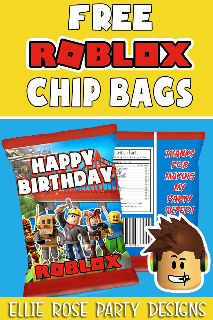 Free Roblox Chip Bag Ellierosepartydesigns Com - happy birthday roblox design