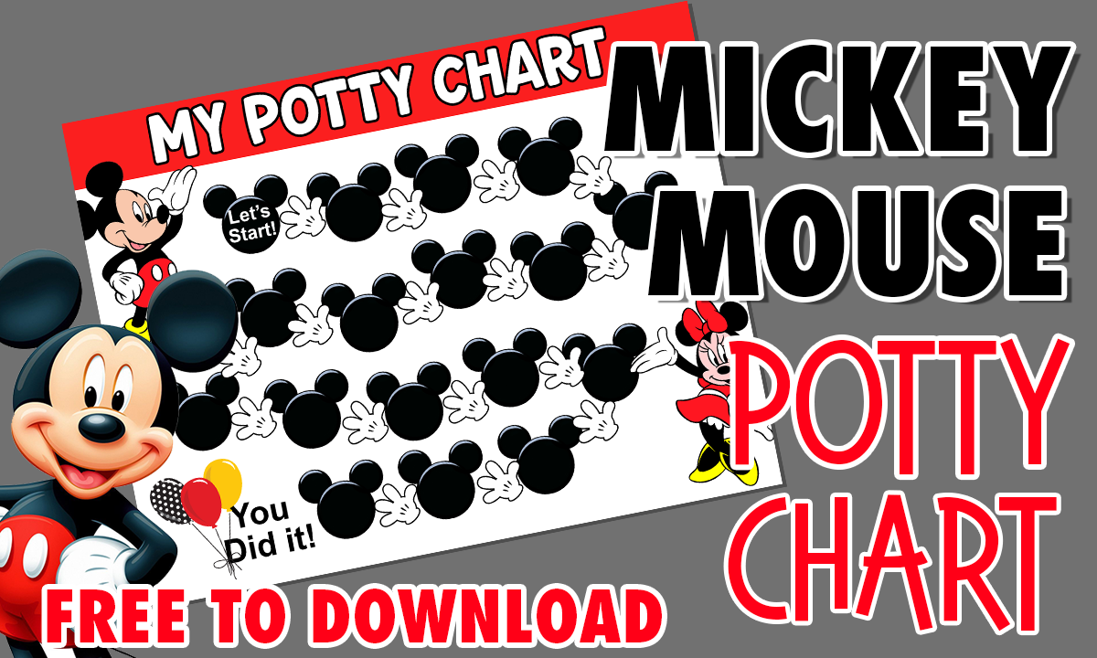 Free Mickey Mouse Potty Chart Ellierosepartydesigns Com