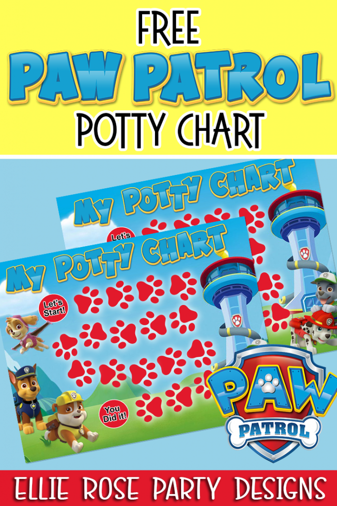 Paw Patrol Potty Chart