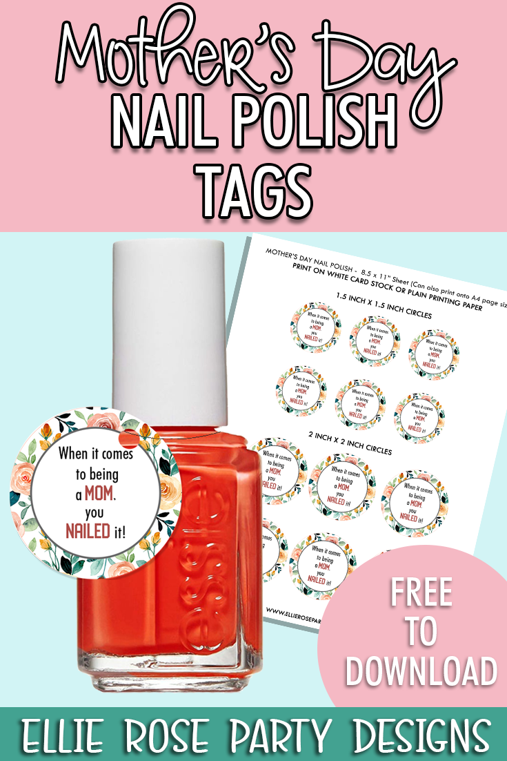 MOTHERS DAY NAIL POLISH TAGS