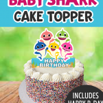 BABY SHARK CAKE TOPPER