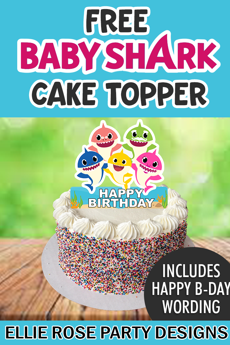 BABY SHARK CAKE TOPPER