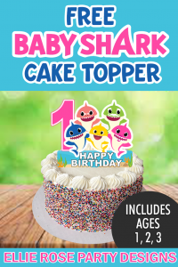Free Baby Shark Chip Bag | Ellierosepartydesigns.com