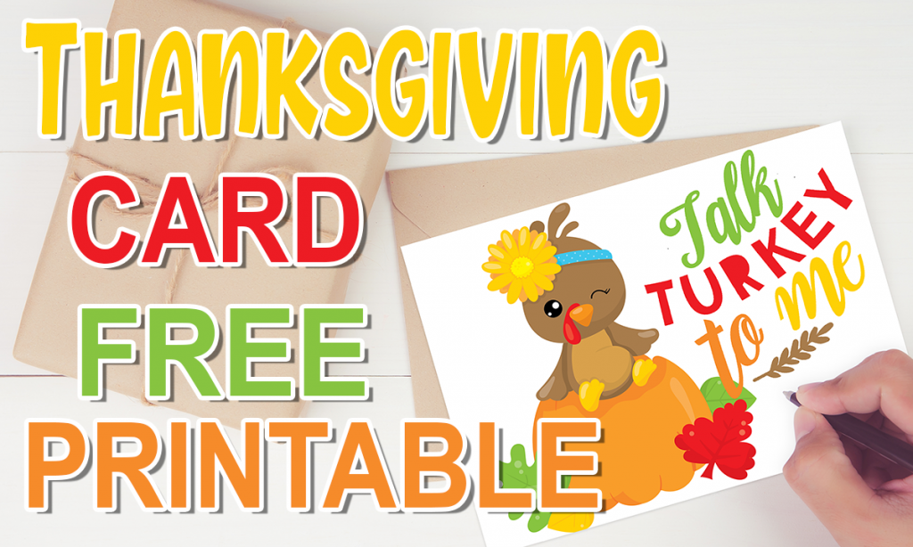 FREE TALK TURKEY TO ME THANKSGIVING CARD