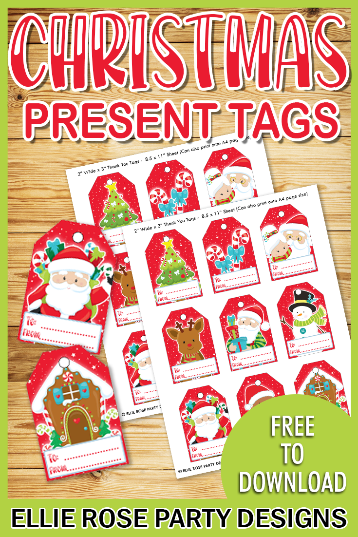 Free Christmas Printables Ideas | Ellierosepartydesigns.com