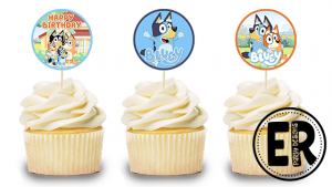 Free Bluey Cupcake Toppers | Ellierosepartydesigns.com