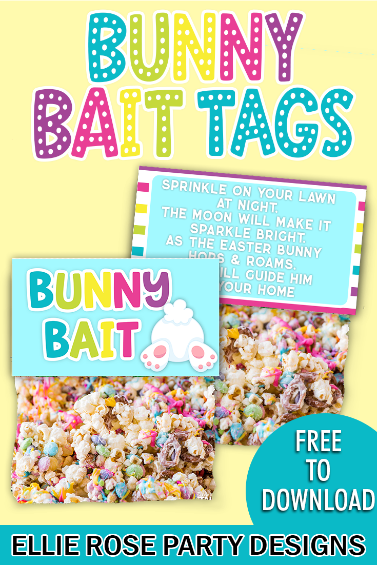 Easter Bunny Printable Tags | Ellierosepartydesigns.com