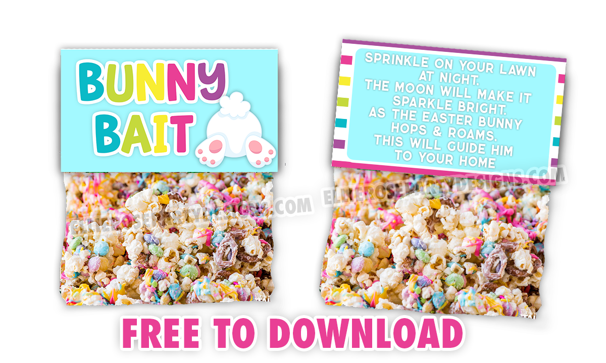Free Easter Bunny Bait Tags Ellierosepartydesigns