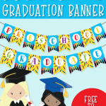 FREE PRESCHOOL GRADUATION BANNER