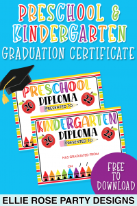 Free Preschool & Kindergarten Graduation Certificate ...