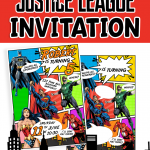 FREE PRINTABLE JUSTICE LEAGUE INVITATIONS