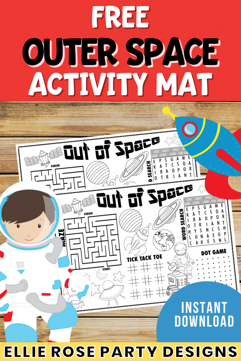 Free Outer Space Printables | Ellierosepartydesigns.com