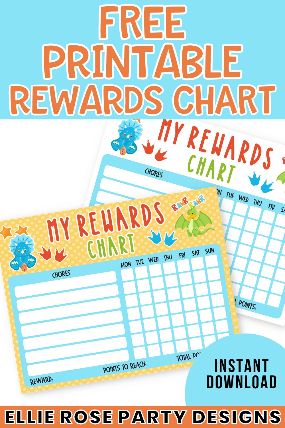 FREE PRINTABLE REWARDS CHART - ellierosepartydesigns.com