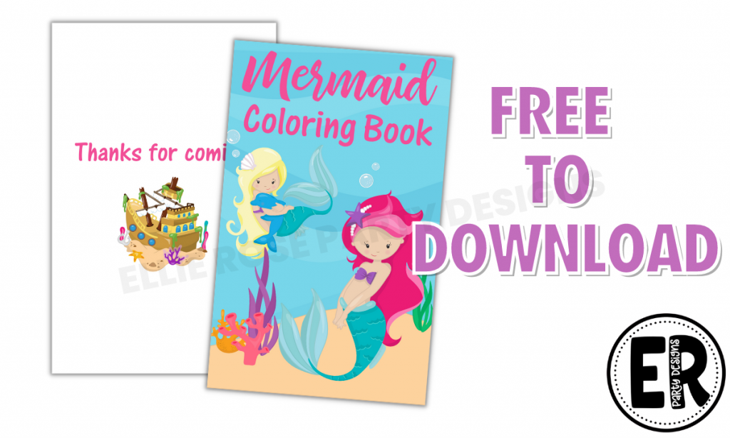 MERMAID COLORING BOOK FREE DOWNLOAD