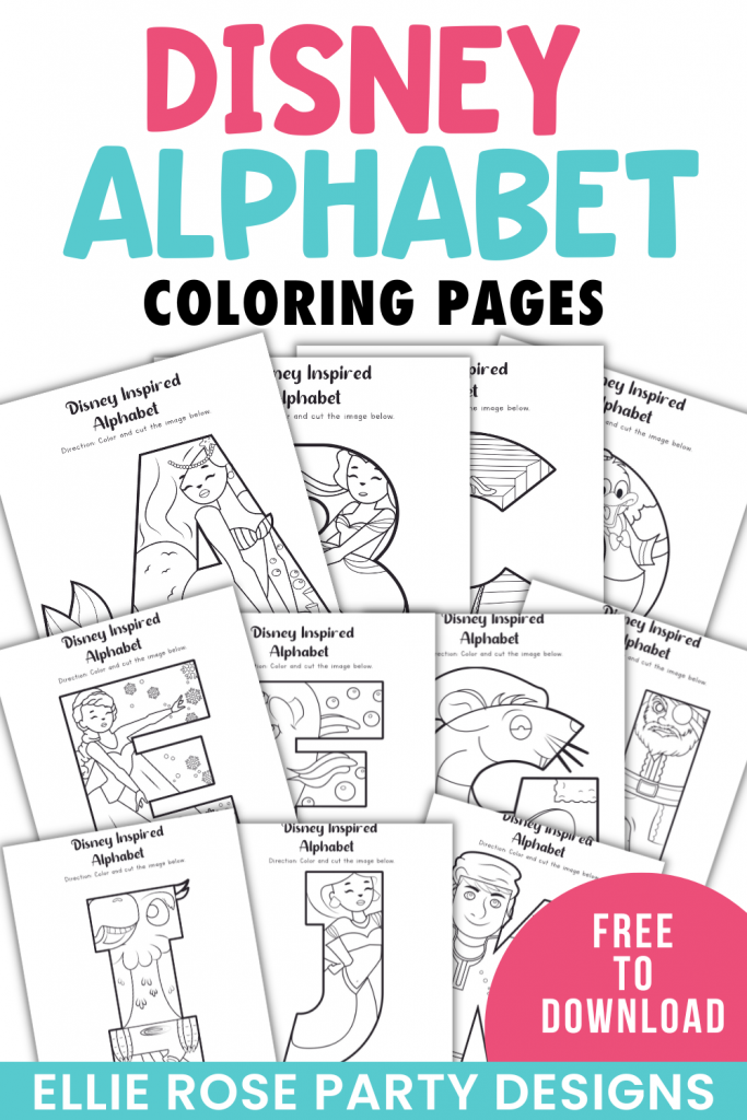 10 Adorable Disney Alphabet Coloring Pages to Ignite Your Child's Creativity