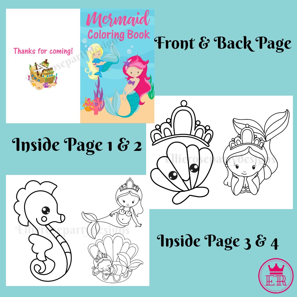 Mermaid Coloring Pages