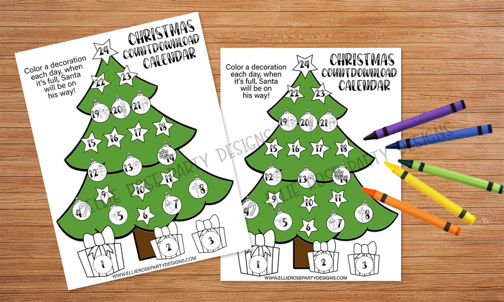 FREE CHRISTMAS COUNTDOWN CALENDAR FOR KIDS 1