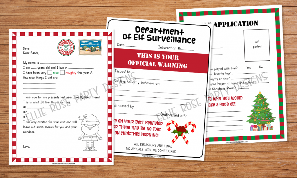 8 ELF ON THE SHELF PRINTABLE ACTIVITIES FREE TO DOWNLOAD 3