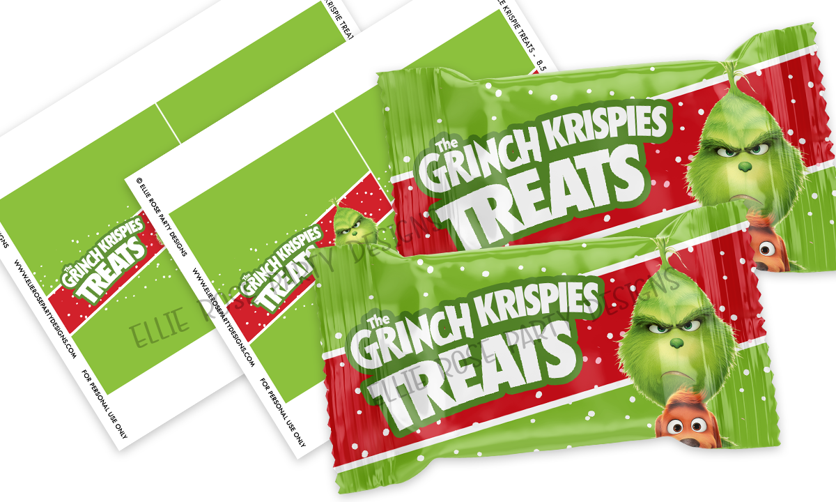 Free Grinch Rice Krispie Treat Printable Template ...