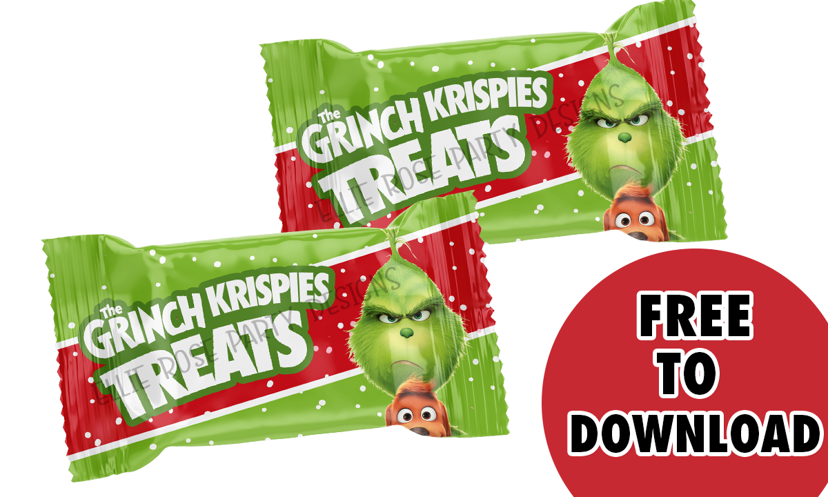 Free Grinch Rice Krispie Treat Printable Template ...