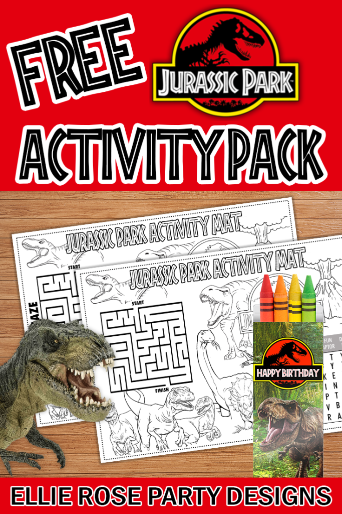 FREE JURASSIC PARK ACTIVITY PACK PRINTABLE KIT