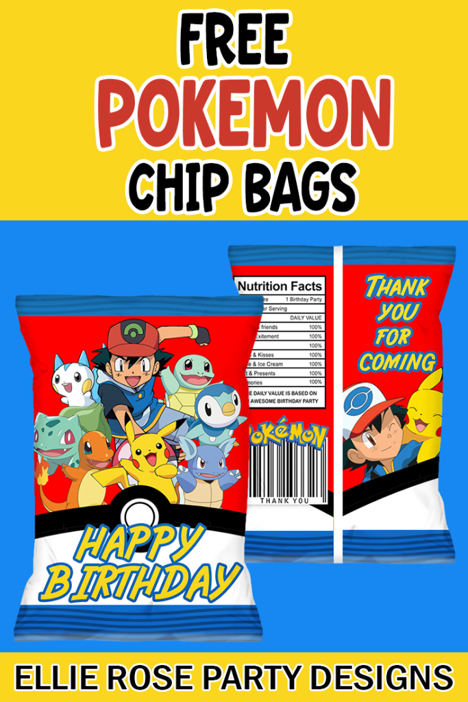 Pokemon party favors