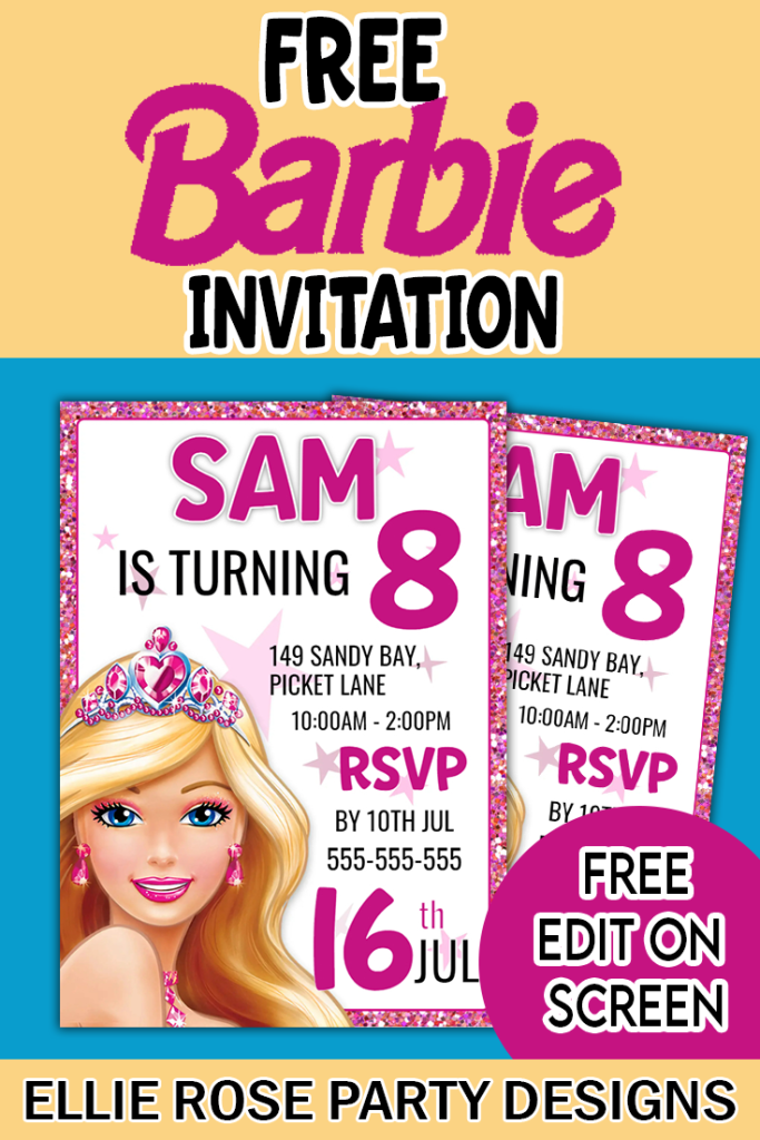 Barbie Party Acrylic Cake Topper | Party World