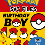 POKEMON SVG BIRTHDAY BOY SVG POKEMON BALL SVG FREE TO DOWNLOAD