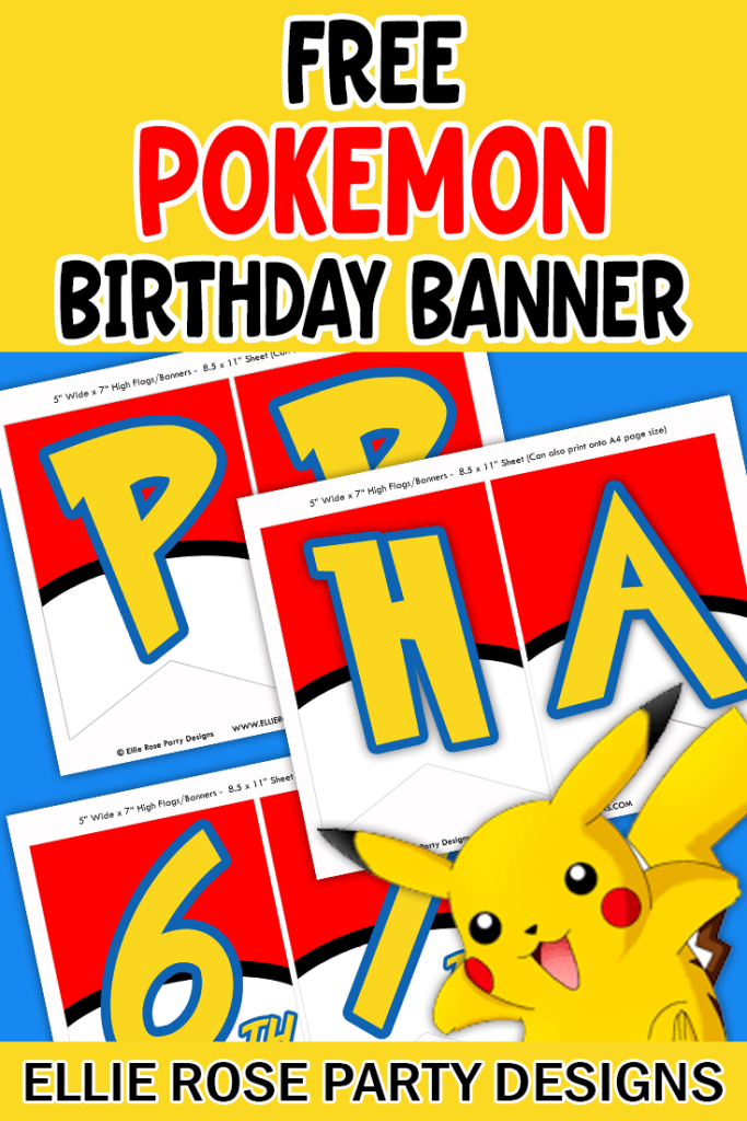 Set of 10 Pokemon Birthday Party Invitations - cardstock free envelopes  Blank