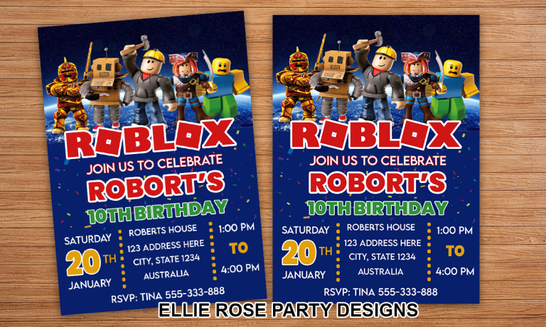 No.1 Free Roblox Birthday Invitation: Unleash The Fun